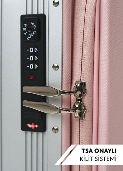 SE3S Pembe Kabin Boy Elektrikli Binilebilir Scooter Valiz - Görsel 8