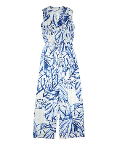 Beymen Club Kırık Beyaz Desenli Tulum - 7