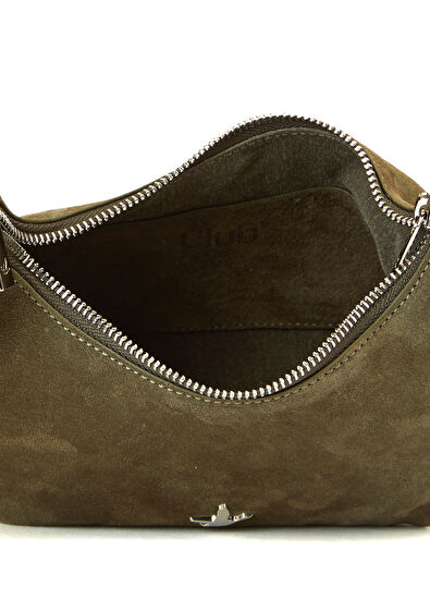 Beymen Club Khaki Women's Leather Crossbody Bag - 5