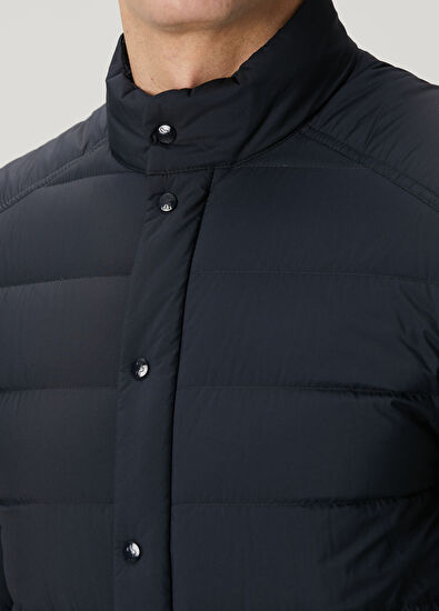 Lacivert Puff Mont - Görsel 6