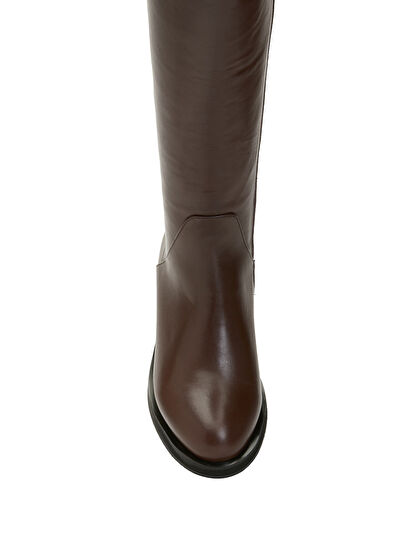 Beymen Club Dark Brown Womens Leather Boots - 4