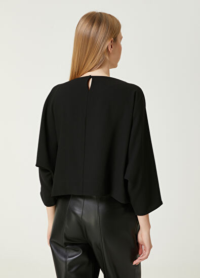 Beymen Club Siyah Logo İşlemeli Bluz - 6