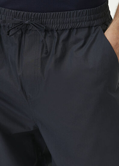 Beymen Club Navy Blue Waist Corded Wide-Leg Technical Trousers - 4