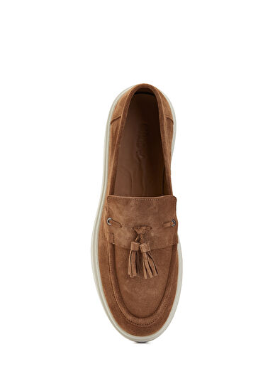 Beymen Club Tobacco Tassel Detail Thick Sole Men's Suede Loafe - 4