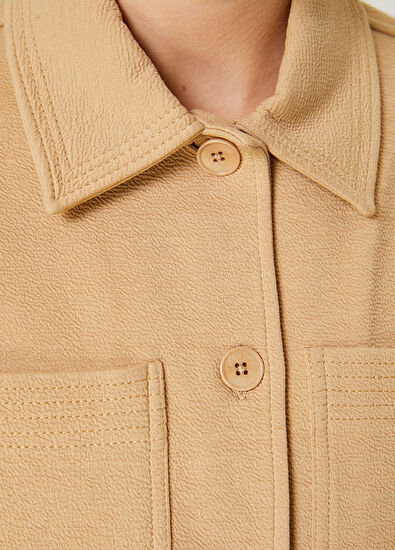 Beymen Club Dark Beige Jersey Jacket - 5
