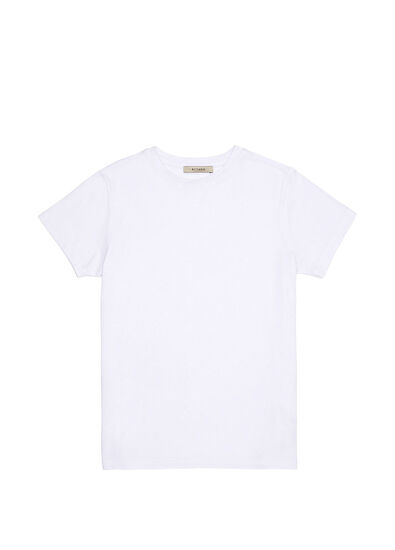 Beyaz Modal T-shirt - Görsel 8