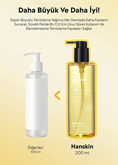 Hanskin Hanskin Pore Cleansing Oil Pha Pore and Make-up Remover Oil for Sensitive ce Intolerant Skin 300 ml - 6