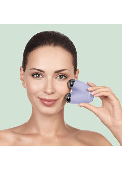 Geske MicroCurrent Face Lifter Purple Vibrating Microcurrent Anti-Aging Face and Body Tightening Device - 4
