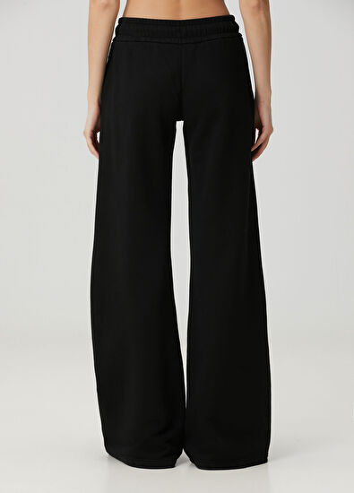 Off-White Siyah Beyaz Beli Kordonlu Eşofman Altı - 4