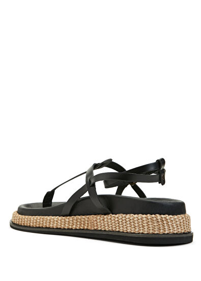 Beymen Club Siyah Kadın Deri Sandalet - 3