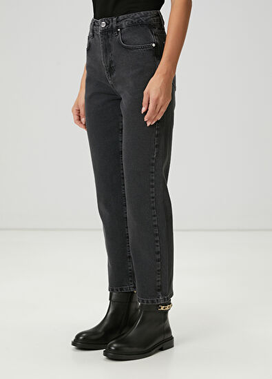 Beymen Club Siyah Crop Flare Jean Pantolon - 3