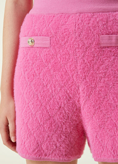 Beymen Club Pembe Gold Düğme Detaylı Şort - 5