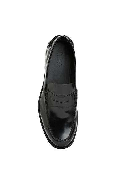Beymen Club Black Band Detail Men's Opening Leather Loafer - 4