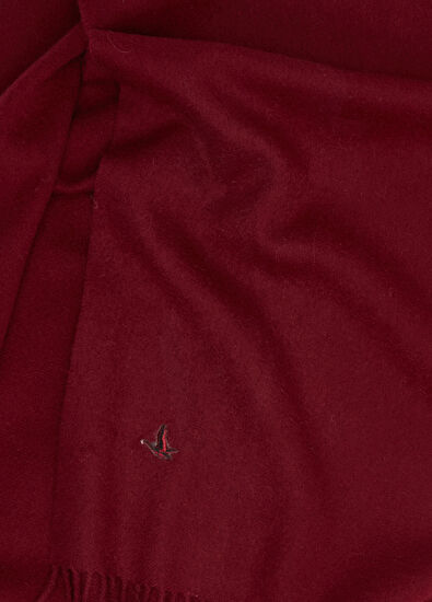 Beymen Club Burgundy Tassel Men's Wool Scarf - 5