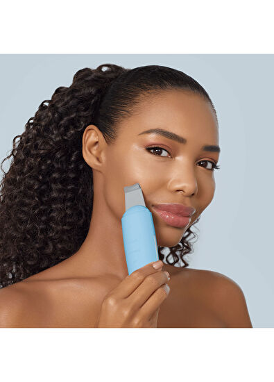 Geske MicroCurrent Skin Scrubber & Blackhead Remover Vibrating Microcurrent Aquamarine Blackhead Removal Care Device - 5