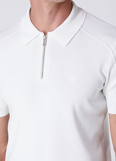 Beymen Club Off-White Polo Short Sleeve Sweater - 6