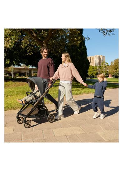 Inglesina Electa Plus Studio Grey Baby Stroller and Darwin Recline Evo 4-Piece Travel System Baby Stroller with Baby Lap - 6
