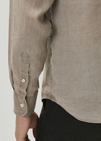 MC2 (Saint Barth) Raphael Brown Linen Shirt - 6