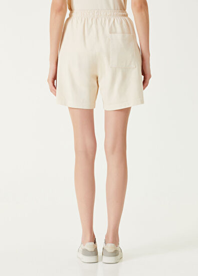 Sporty & Rich Prince Health Gym Krem Şort - 5