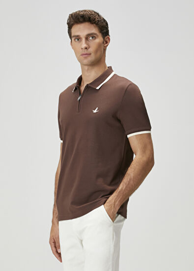 Beymen Club Beige Brown Polo T-Shirt - 3