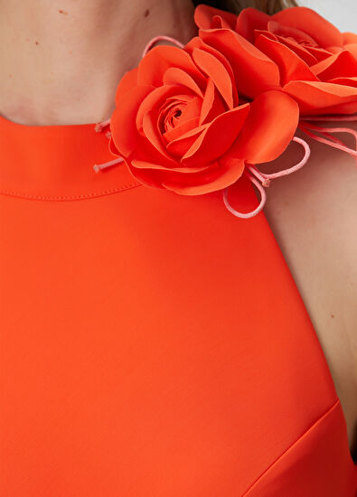 Beymen Club Coral Maxi Evening Dress - 7