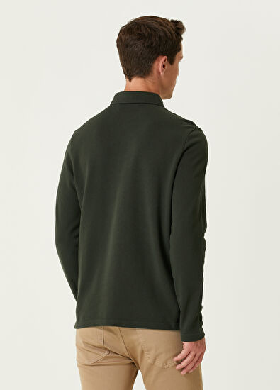 Beymen Club Slim Fit Khaki Polo Sweatshirt - 4