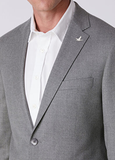 Beymen Club Drop 6 Light Flannel Yün Takım Elbise - 8