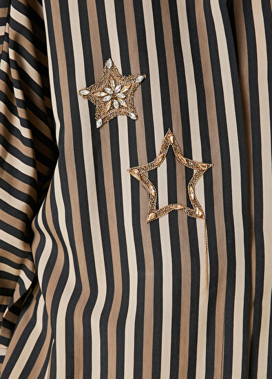 Beymen Club Brown Stone Embroidered Shirt - 5