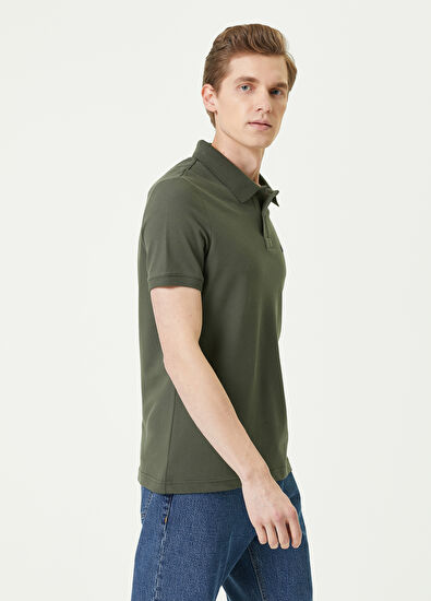 Beymen Club Comfort Fit Khaki Polo Neck T-shirt - 3