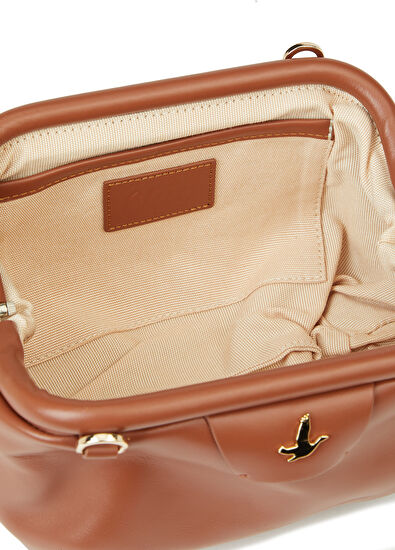 Beymen Club Volume Mini Taba Kadın Deri El Portföyü - 5