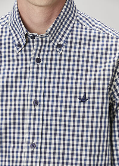 Beymen Club Lacivert Pötikare Desenli Gömlek - 6