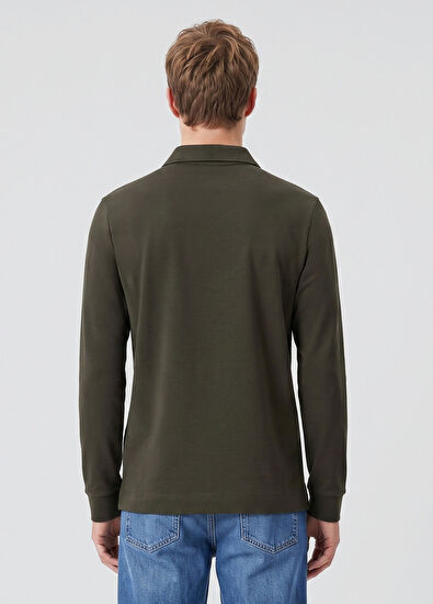 Beymen Club Comfort Fit Khaki Polo T-Shirt - 5