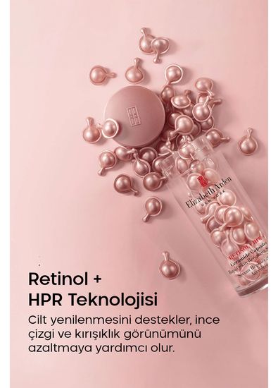Elizabeth Arden Retinol + HPR Ceramide Capsules Retinol İnce Çizgi & Kırışıklık Karşıtı  Cilt Serumu 60 Kapsül - 4