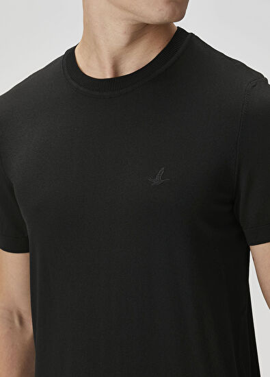 Beymen Club Siyah Kısa Kollu Triko - 5