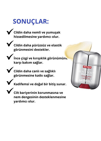 MEDIPEEL Peptide 9 Bio Sun Stick PRO SPF50+ PA++++ Peptid Güneş Koruyucu Stick 20 gr - 4