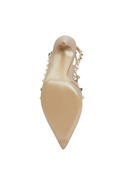 Rockstud Deri Topuklu Ayakkabı - Görsel 7