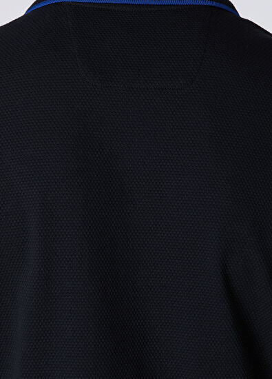 Beymen Club Comfort Fit Siyah Polo Yaka Petek Dokulu T-shirt - 7