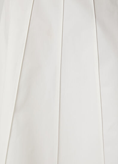 Beymen Club Kırık Beyaz Nervürlü Midi Kloş Etek - 7