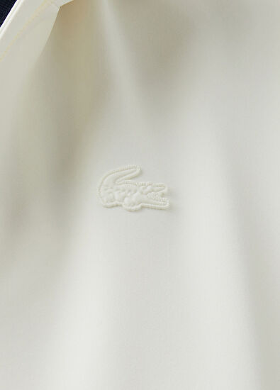 Krem Baskılı Kapüşonlu Regular Fit Kadın Yağmurluk - Görsel 6