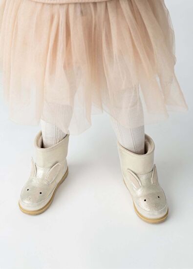 Xelly Silver Unisex Çocuk Deri Bot - Görsel 7