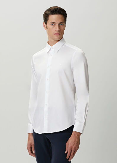 Beymen Club Slim Fit Beyaz Gömlek - 5