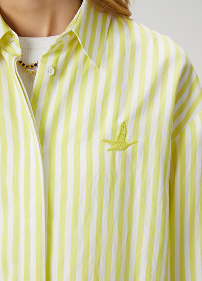 Beymen Club Sarı Çizgili Gömlek - 7