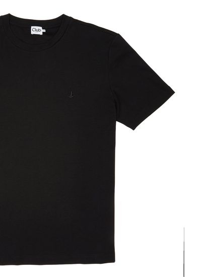 Beymen Club Relax Fit Black Mercerized T-Shirt - 7