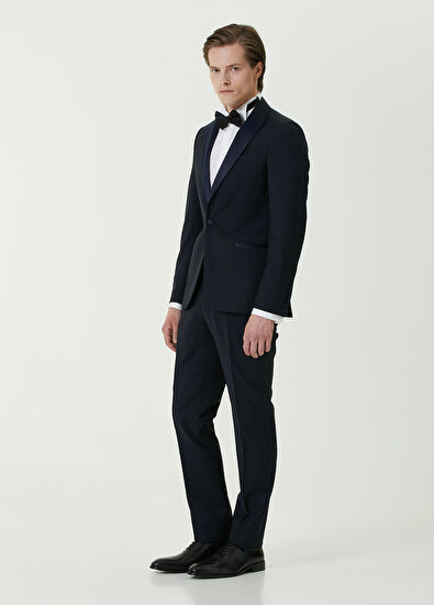 Beymen Club Navy Blue Wool Tuxedo - 4