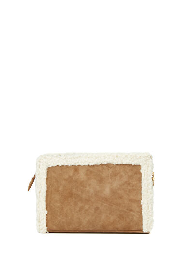 Beymen Club Taupe Womens Leather Clutch - 4