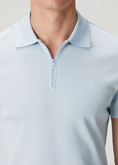 Beymen Club Light Blue Slim Fit Polo T-shirt - 7