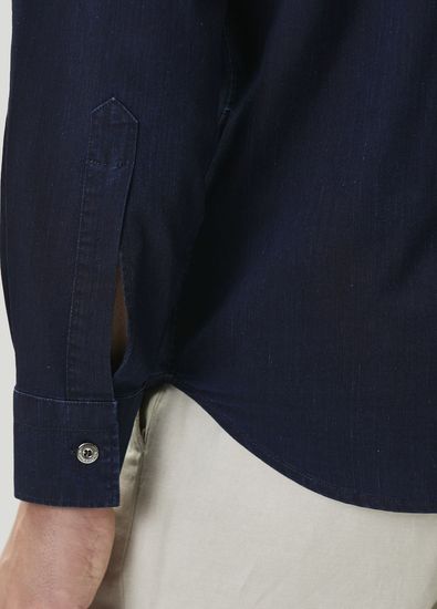 Scissor Scriptor Lacivert Denim Gömlek - 7