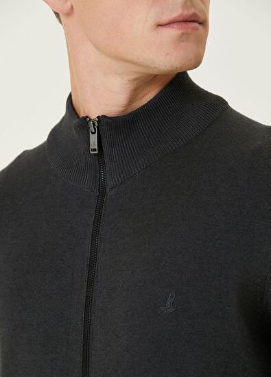 Beymen Club Antrasit Basic Triko Hırka - 6