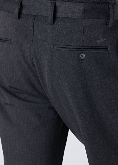 Beymen Club Regular Fit Grey Waist Corded Twill Chino Trousers - 5
