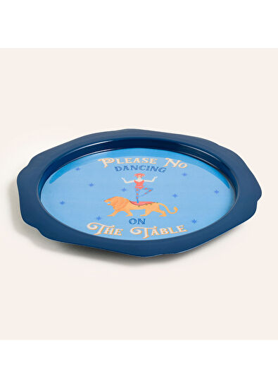 Zsa Zsa Zsu Nanpur Blue Iron Decorative Tray - 3